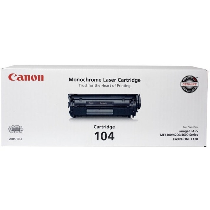 CANON 104 BLACK TONER CARTRIDGE - FOR CANON IMAGECLASS MF4150, MF4270, MF4350D,