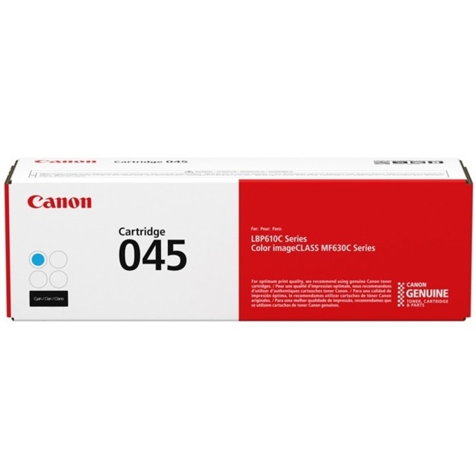 Canon 045 Original Toner Cartridge - Cyan - Laser - Standard Yield - 1300 Pages - 1 / Pack