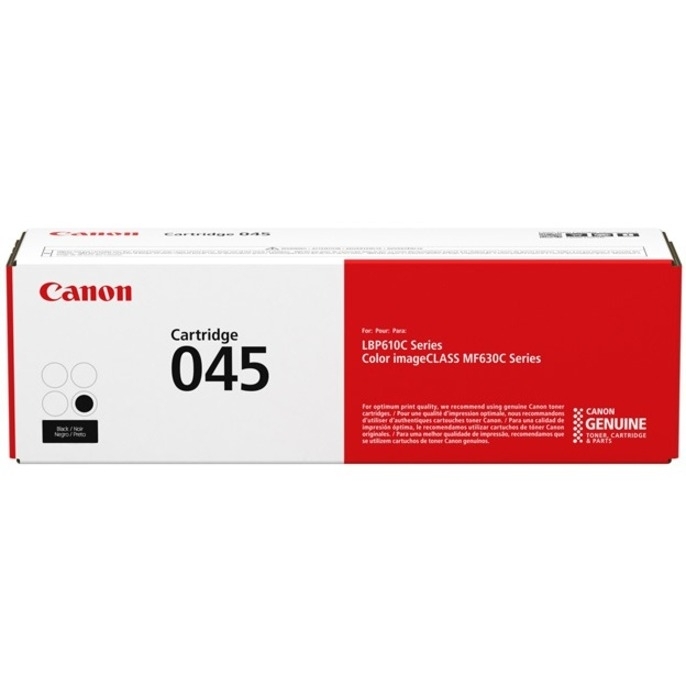 Canon 045 Original Toner Cartridge - Black - Laser - Standard Yield - 1400 Pages - 1 / Pack