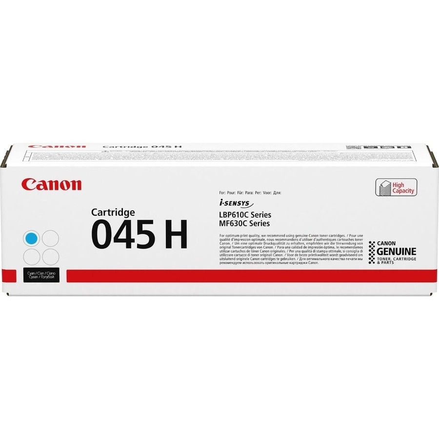 Canon 045 H - High Capacity - cyan - original - toner cartridge - for ImageCLASS LBP611, LBP613, MF6...