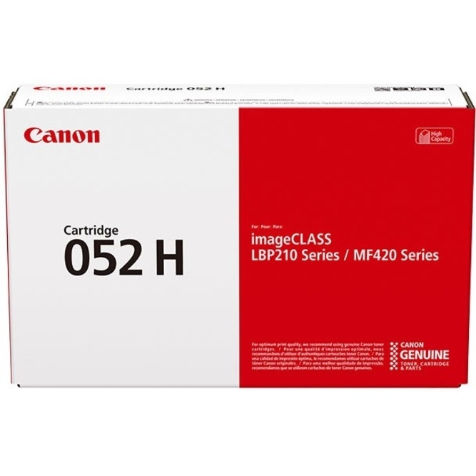 Canon 052H Original Toner Cartridge - Single Pack - Black - Laser - High Yield - 9200 Pages