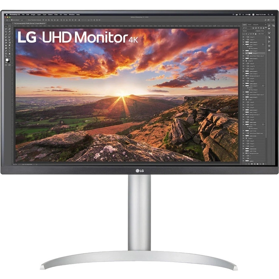 27 LG MONITOR, 3840X2160, IPS, USB-C, HDMI 2.0 (2), DISPLAY PORT, USB 3.0 (2 DOW