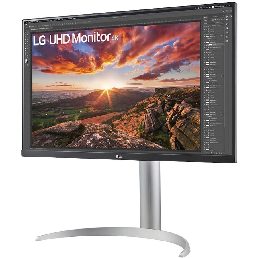 27 LG MONITOR, 3840X2160, IPS, USB-C, HDMI 2.0 (2), DISPLAY PORT, USB 3.0 (2 DOW