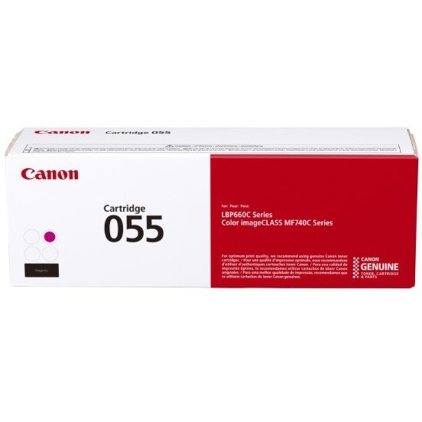 Canon 055 Original Toner Cartridge - Magenta - Laser - 2100 Pages - 1 Pack