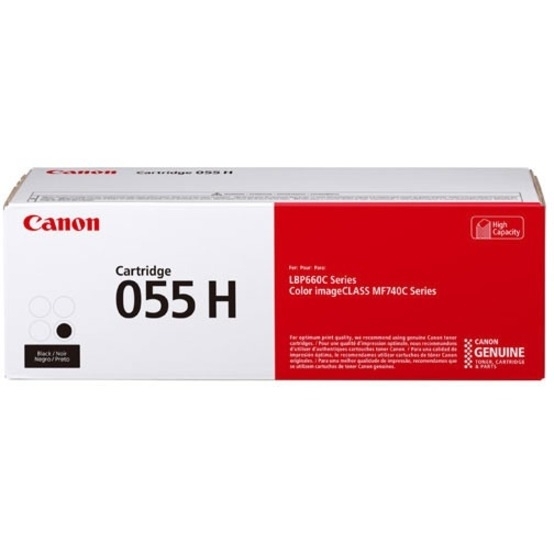 Canon 055 Original Toner Cartridge - Black - Laser - High Yield - 7600 Pages - 1 Pack