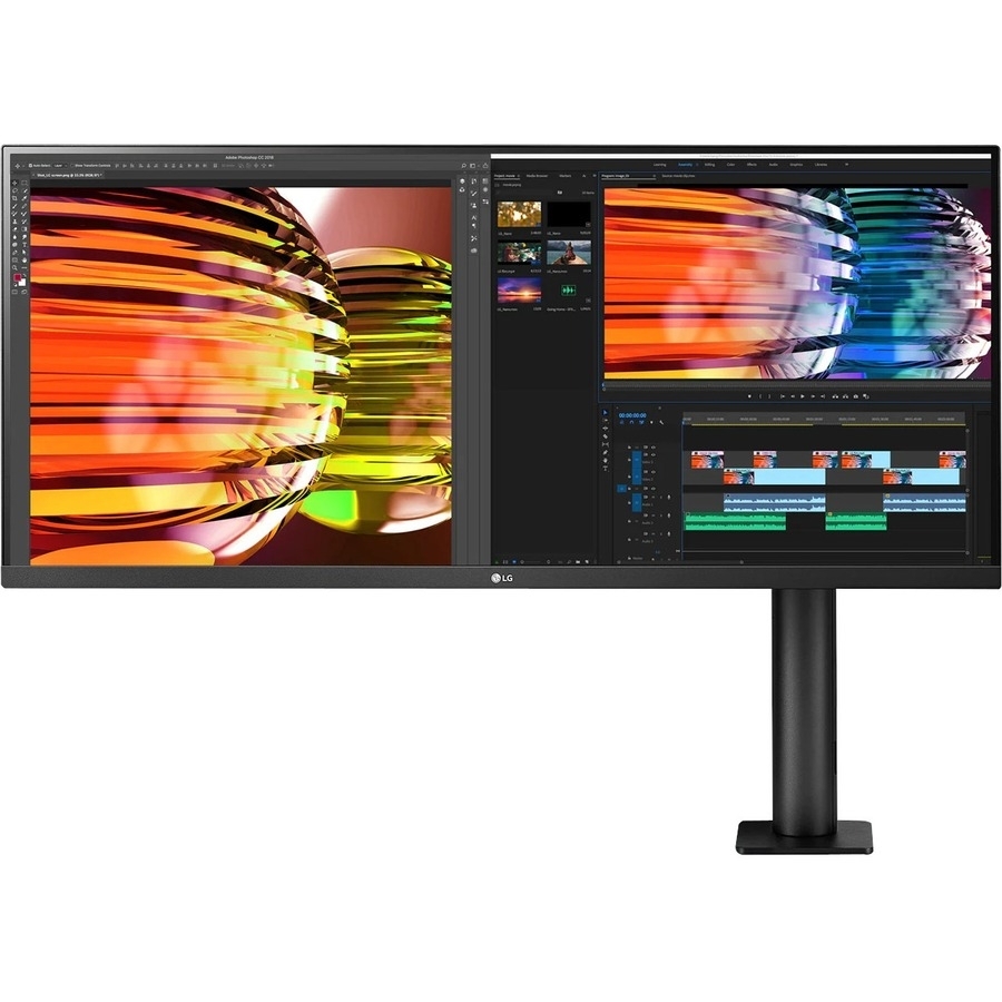 34IN LG MONITOR, 3440X1440, IPS,  HDMI 2.0 (2), DISPLAY PORT,  USB 3.0 (1 UP, 2