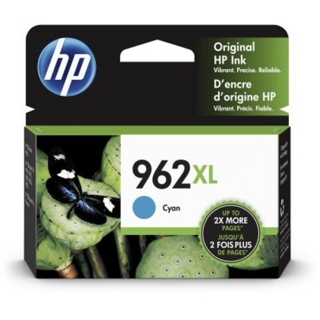 HP 962XL Original Ink Cartridge - Cyan - Inkjet - High Yield - 1 Each