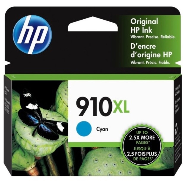 HP 910XL Original Ink Cartridge - Cyan - Inkjet - High Yield - 825 Pages - 1 Each
