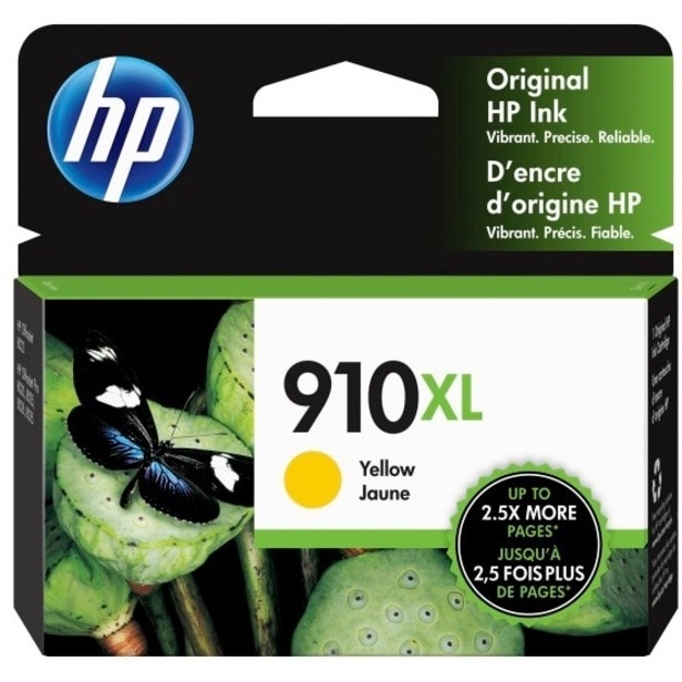 HP 910XL Original Ink Cartridge - Yellow - Inkjet - High Yield - 825 Pages - 1 Each