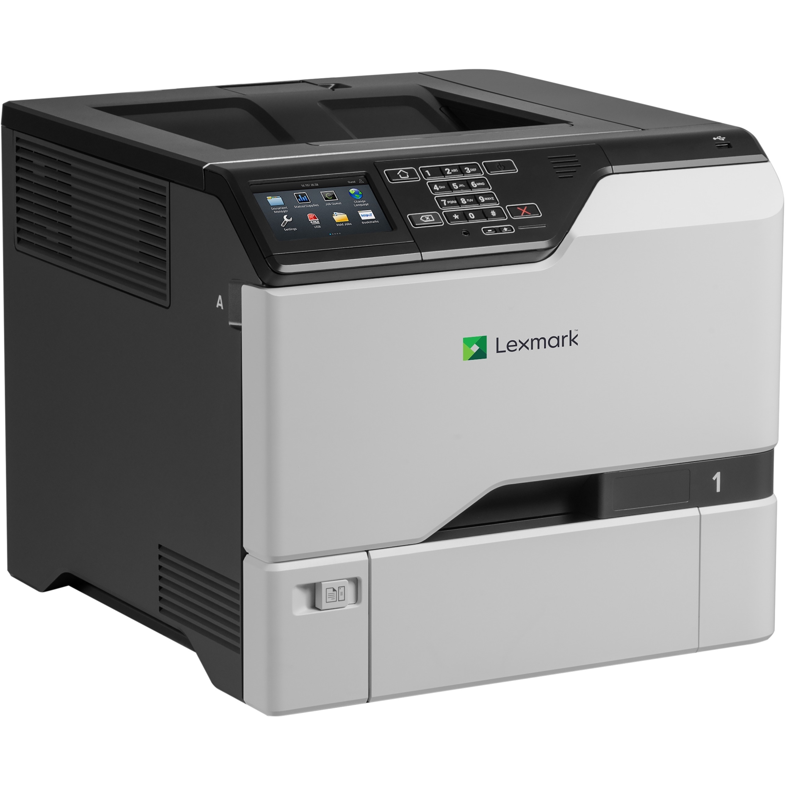 LEXMARK CS725DE LOW VOLT TAA, 4.3-INCH COLOR TOUCH SCREEN, PRINT SPEED UP TO 50