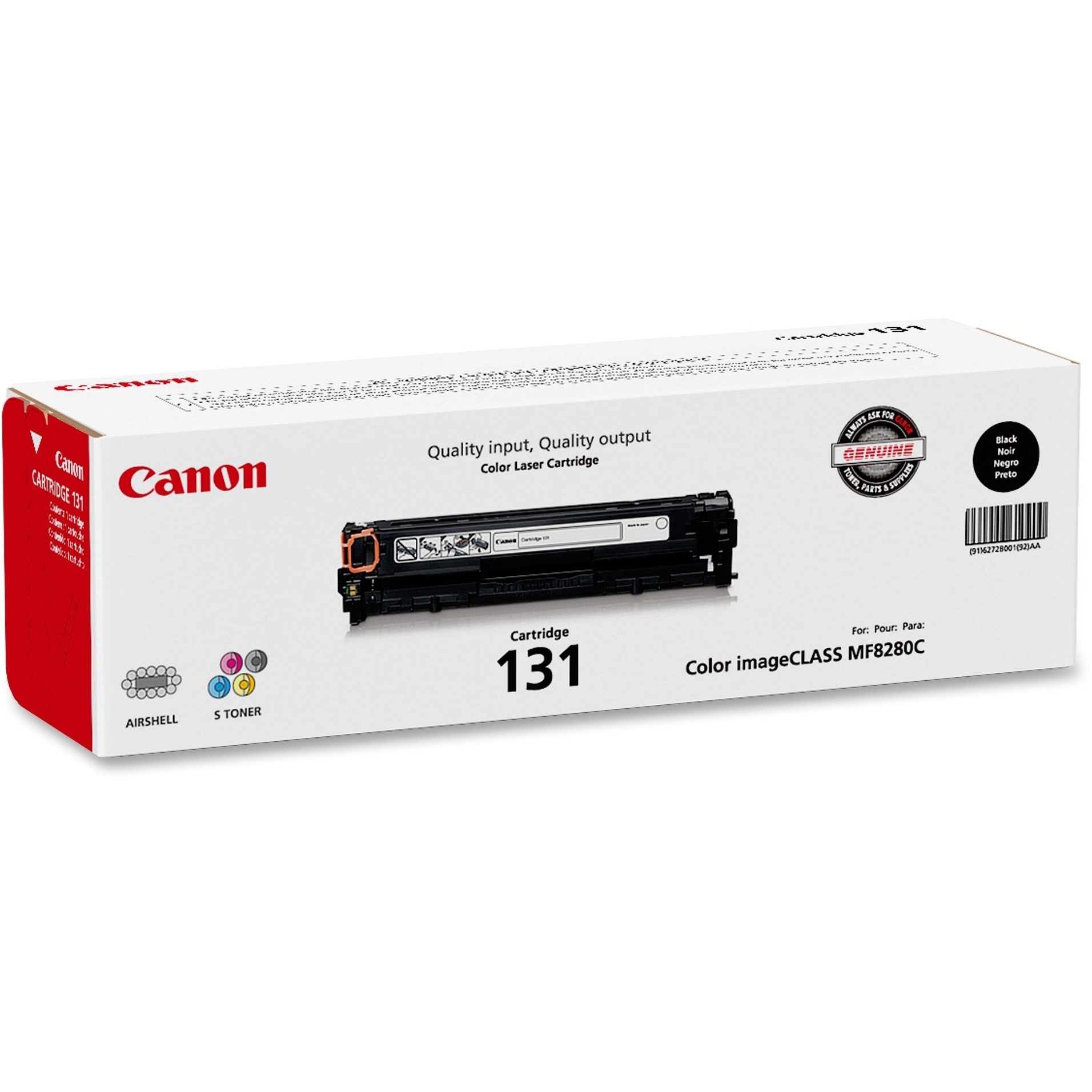 Canon 131 Original Toner Cartridge - Laser - 1400 Pages - Black - 1 Each