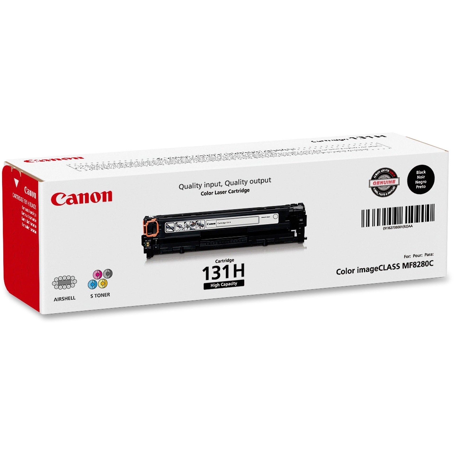 Canon CRG-131 Original Toner Cartridge - Laser - High Yield - 2400 Pages - Black - 1 Each