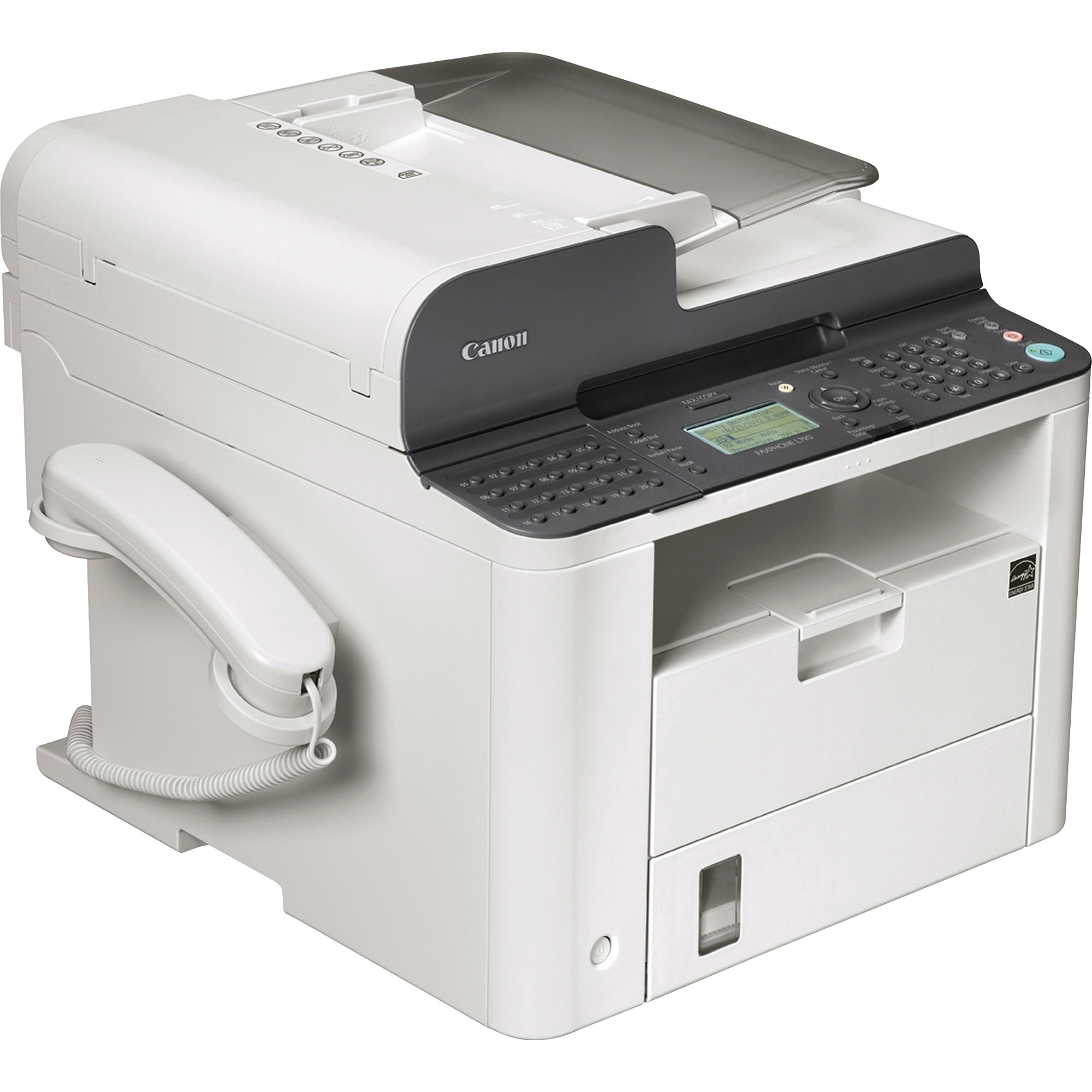 Canon FAXPHONE L190 Laser Multifunction Printer - Monochrome - White - Copier/Fax/Printer - 26 ppm M...