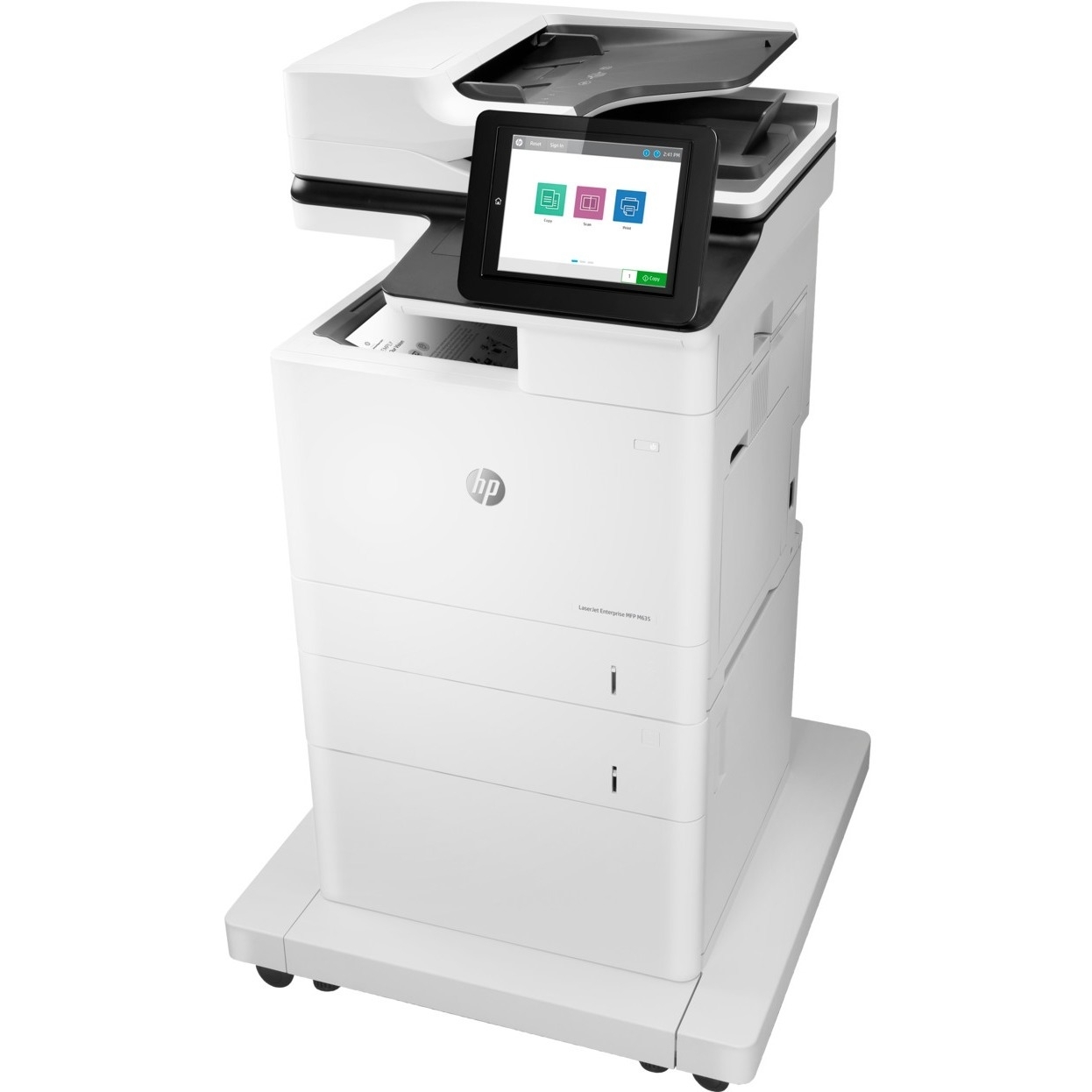 HP LaserJet Enterprise M635 M635fht Laser Multifunction Printer - Monochrome - Copier/Fax/Printer/Sc...