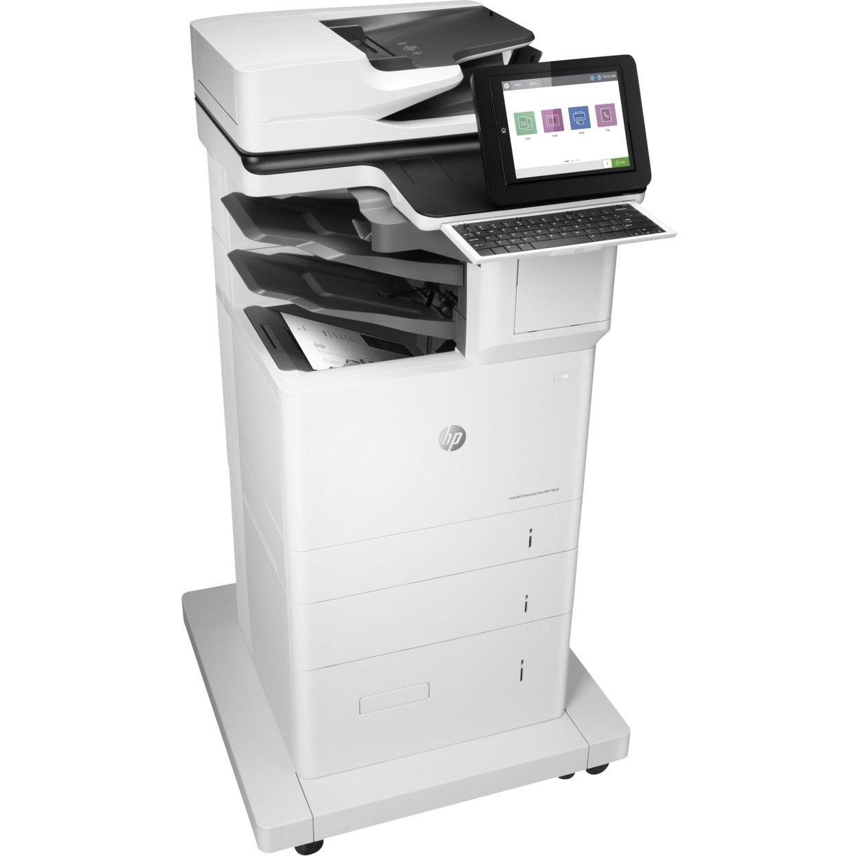 HP LaserJet Enterprise M635 M635z Laser Multifunction Printer - Monochrome - Copier/Fax/Printer/Scan...