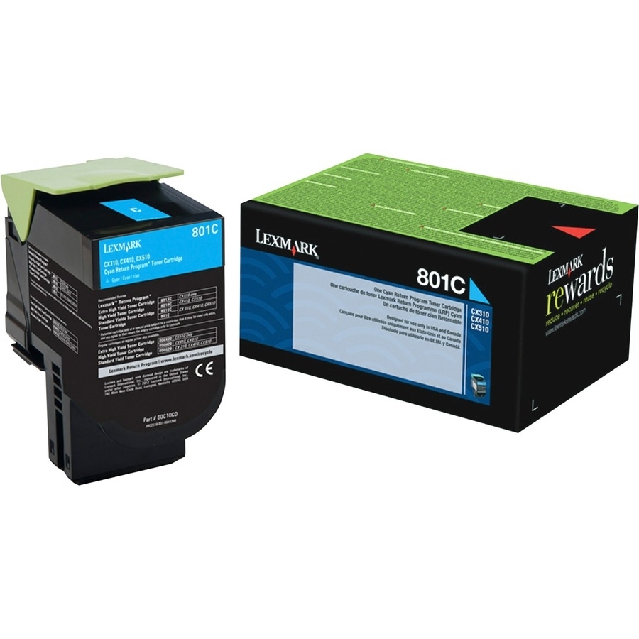 801C CYAN RETURN PROGRAM TONER CARTRIDGE