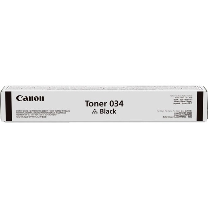 Canon 034 Original Toner Cartridge - Black - Laser - Standard Yield - 12000 Pages - 1 Pack