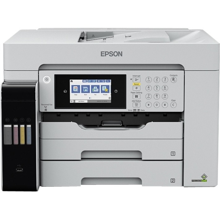 Epson WorkForce ST-C8000 Inkjet Multifunction Printer - Color - 25 ppm Mono/25 ppm Color Print - For...