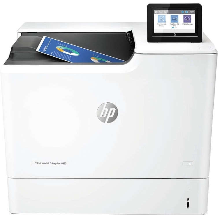 HP LaserJet M653dh Desktop Laser Printer - Color