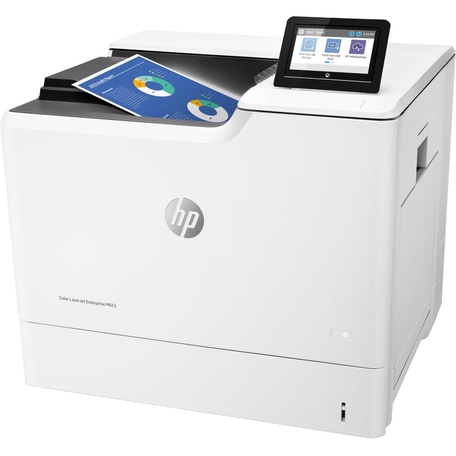 HP LaserJet M653dh Desktop Laser Printer - Color