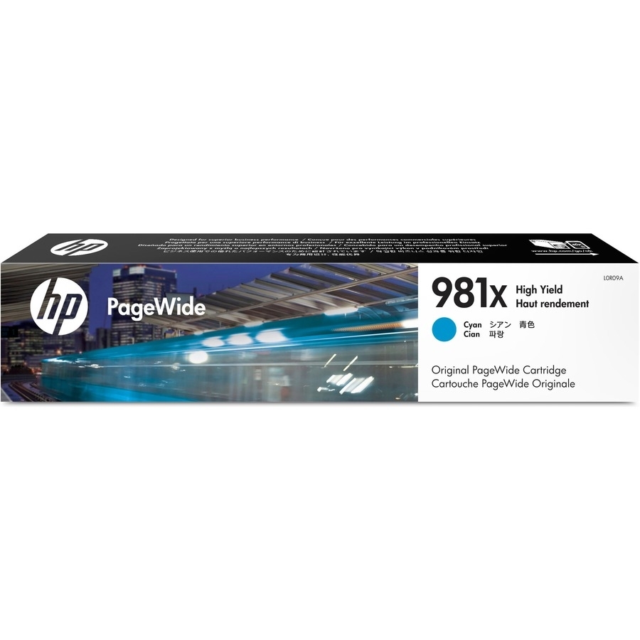 HP 981X (L0R09A) HIGH YIELD CYAN ORIGINAL PAGEWIDE CARTRIDGE