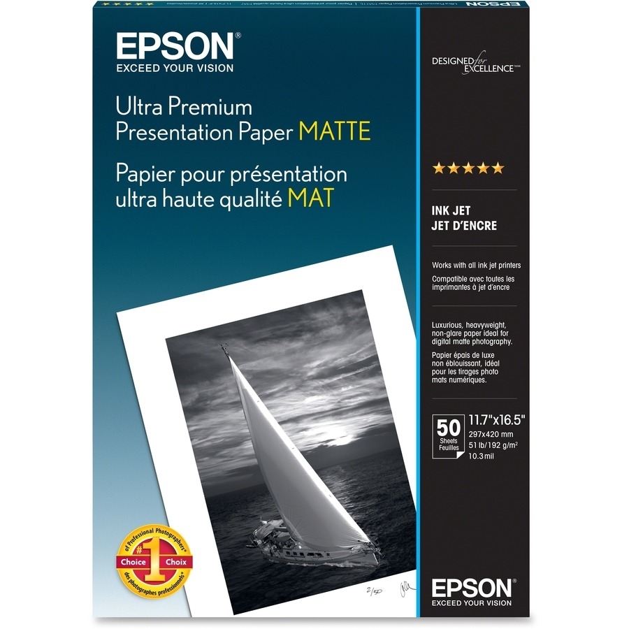 EPSON MATTE PAPER - A3 (11.7 IN X 16.5 IN)