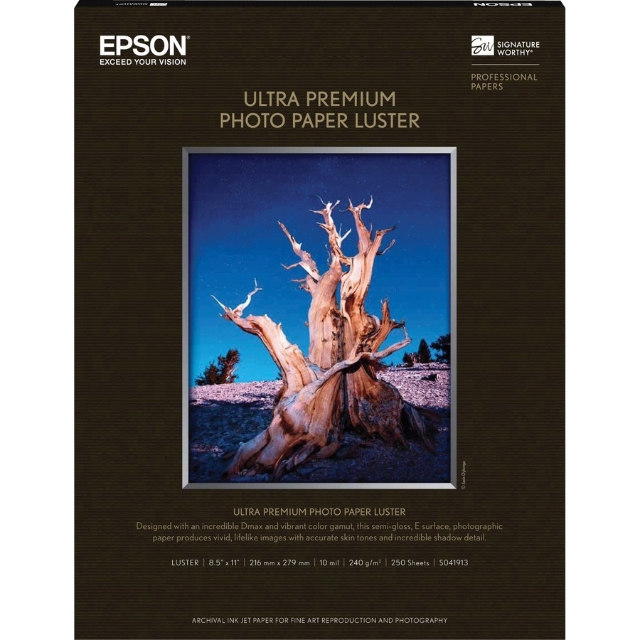 ULTRA PREMIUM PHOTO PAPER LUSTER  8.5 X11 250 SHEETS BULK PACK