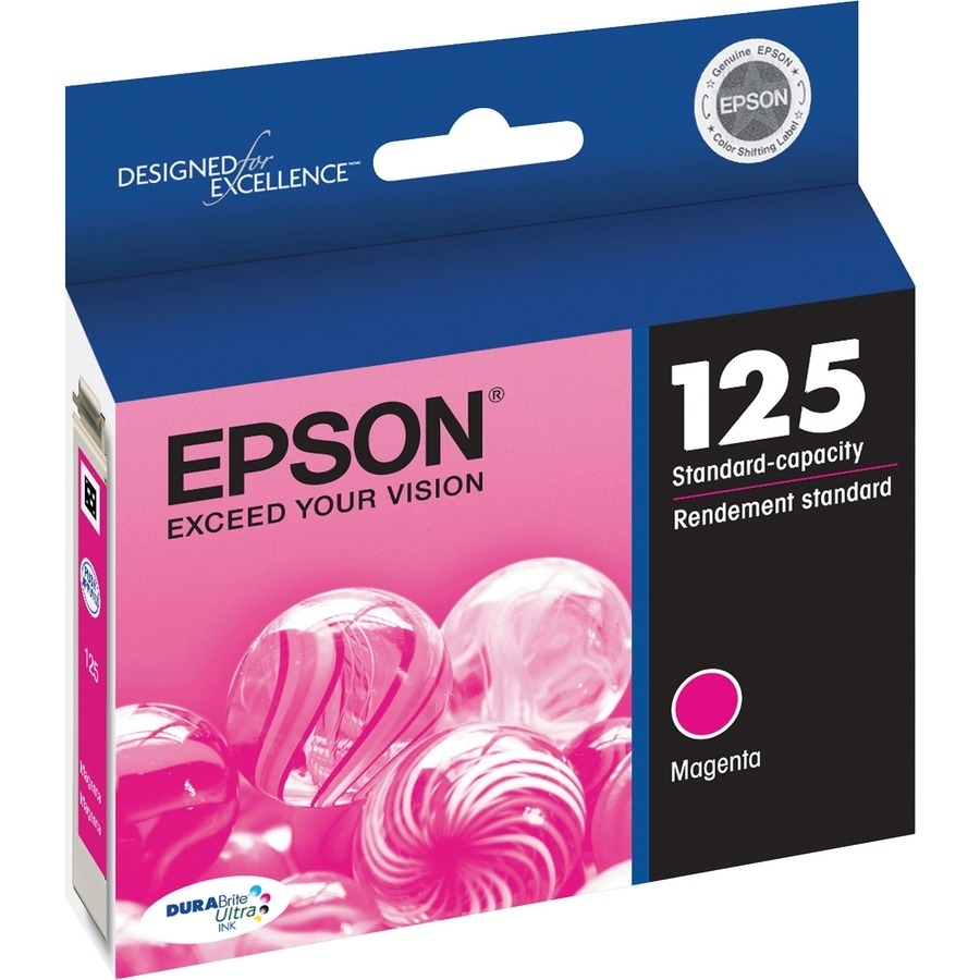 Epson 125 with Sensor - Magenta - original - ink cartridge - for Stylus NX125, NX127, NX130, NX230,...