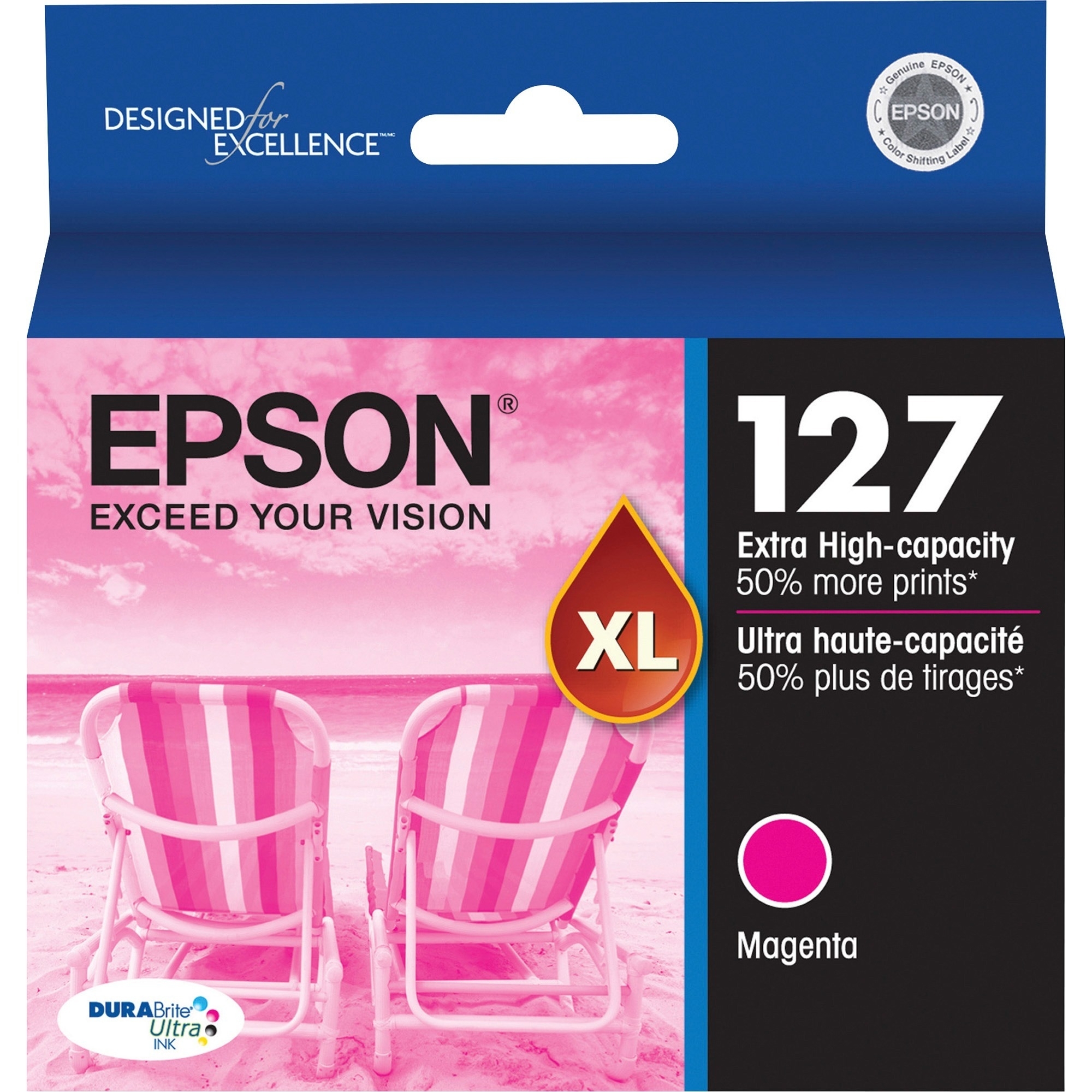 EPSON DURABRITE ULTRA INK MAGENTA INK CARTRIDGE,EXTRA HIGH-CAPACITY, SENSORMATIC