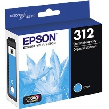 EPSON T312 CLARA STANDARD CAPACITY CYAN INK CARTRIDGE W/ SENSORMATIC