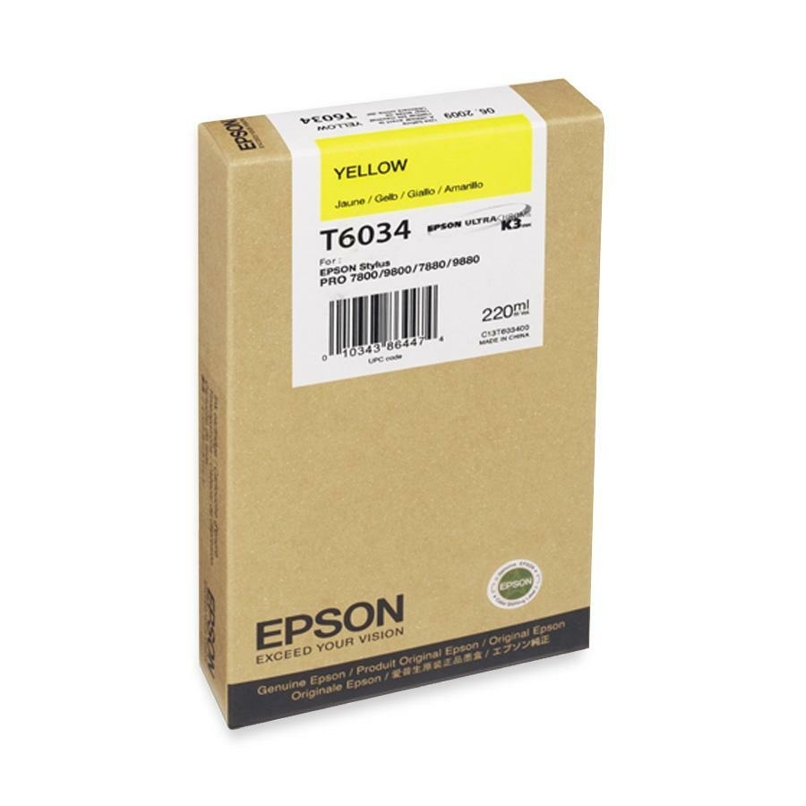 EPSON ULTRACHROM K3 INK-YELLOW 220ML