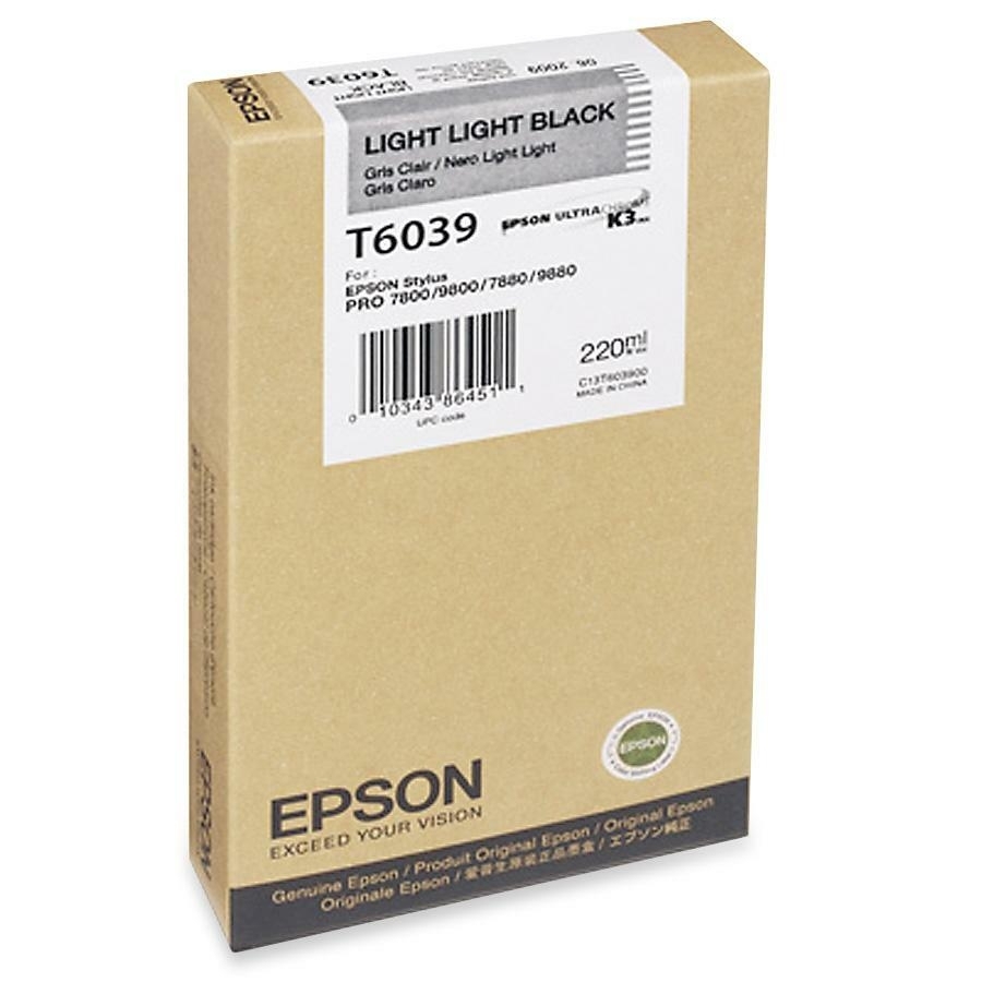 EPSON ULTRACHROM K3 INK-LT LT BLK 220ML