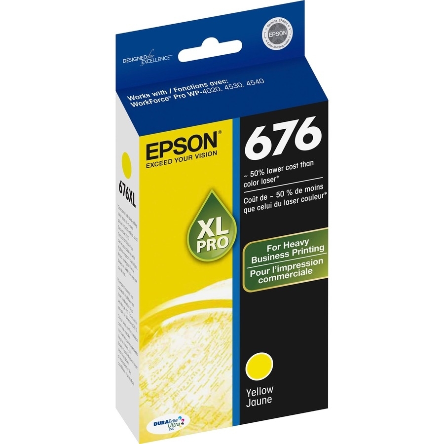 EPSON 676XL YELLOW INK CARTRIDGE