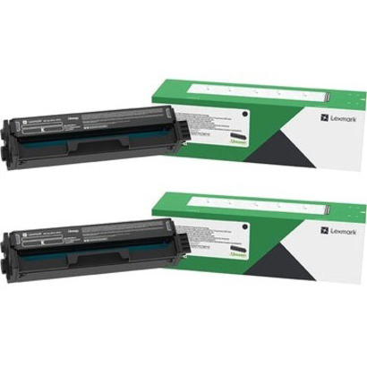 Lexmark Original Toner Cartridge - Black - Laser - High Yield - 3000 Pages - 2 Packs