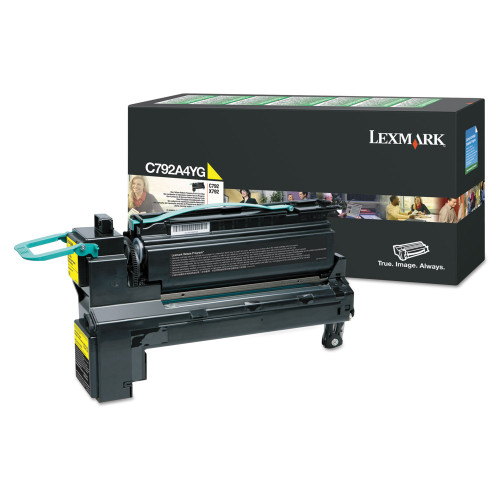 LEXMARK RETURN PROGRAM TONER CARTRIDGES (6K) YELLOW C792,X792 (TAA)