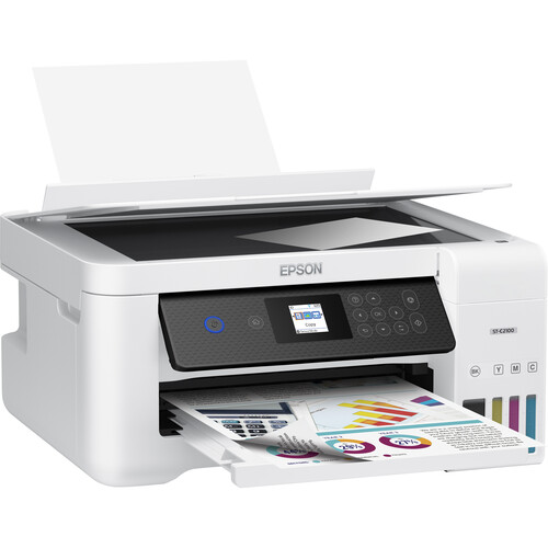 Epson WorkForce ST ST-C2100 Wireless Inkjet Multifunction Printer - Color - Copier/Printer/Scanner -...