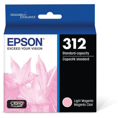 EPSON T312 CLARA STANDARD CAPACITY LITE MAGENTA INK CARTRIDGE W/ SENSORMATIC