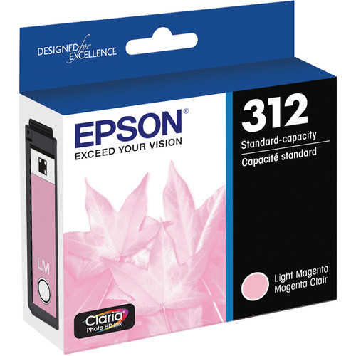 EPSON T312 CLARA STANDARD CAPACITY LITE MAGENTA INK CARTRIDGE W/ SENSORMATIC